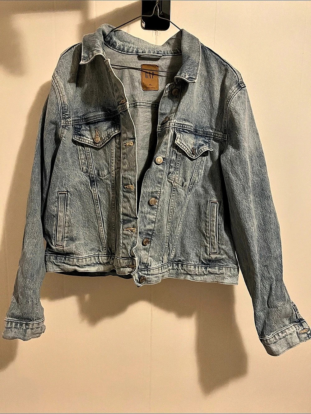 Gap Women's Blue Denim Jean Jacket Size XL